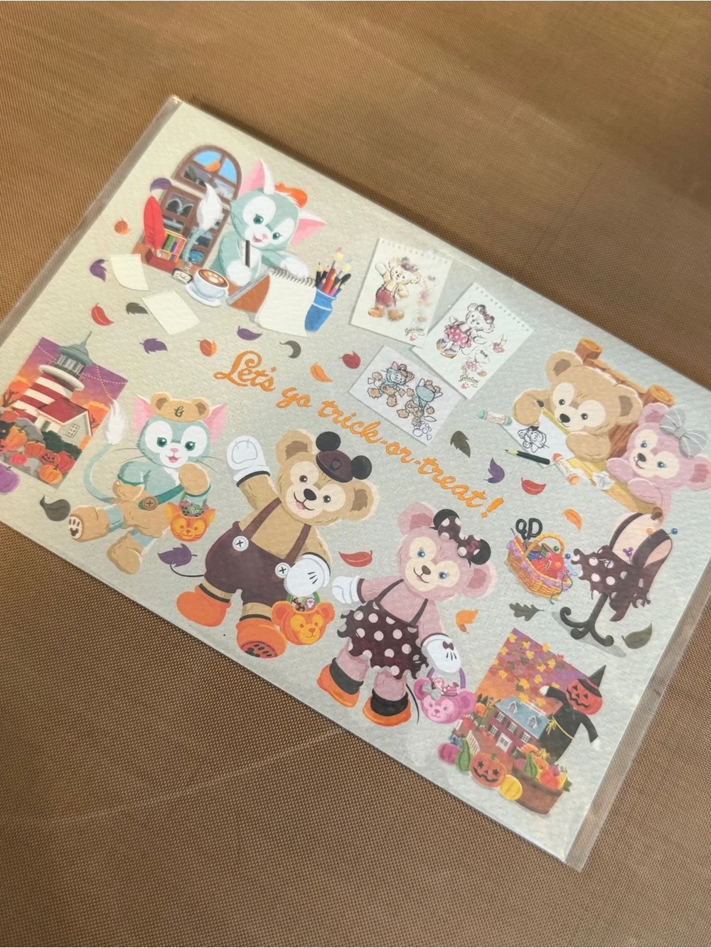 Tokyo DisneySea Duffy Halloween Postcard ShellieMay Gelatoni Trick or Treat